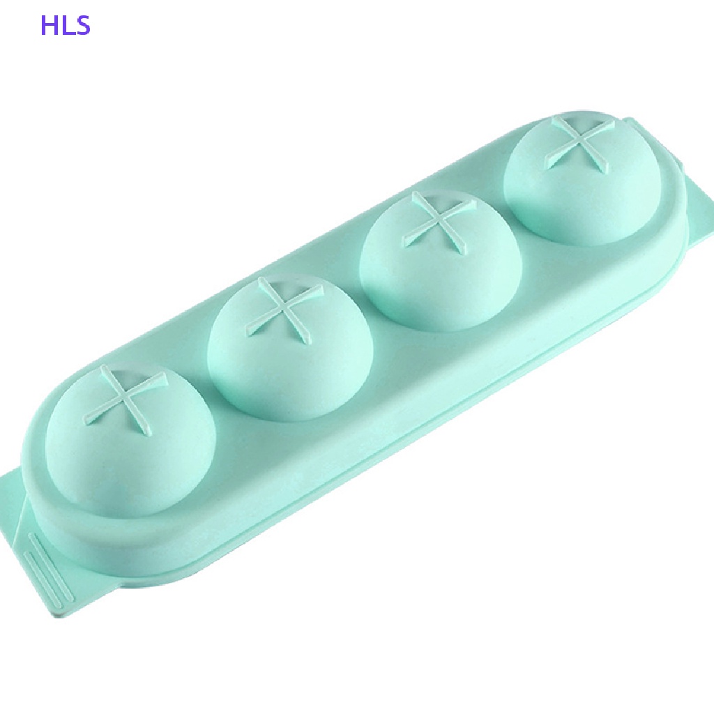 1 Khuôn Làm Đá Viên 4 Ngăn Bằng Silicone DIY