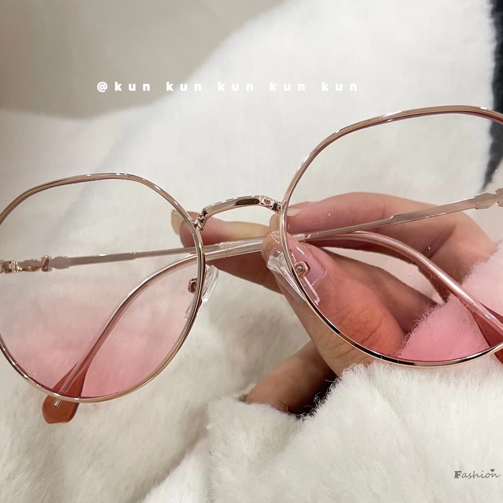 Mắt Kính Gọng Vuông Nhỏ Màu Đỏ Thời Thượng Cho Nữ