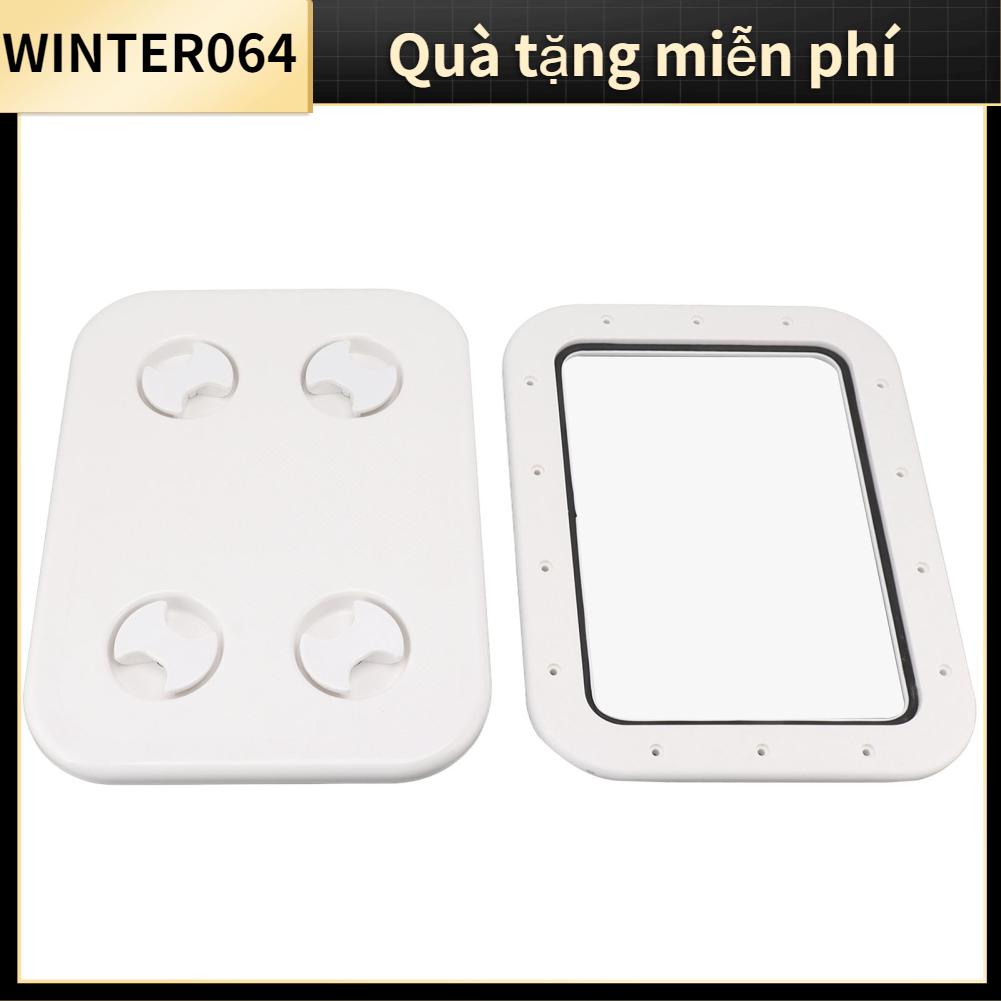 Winter064 Boat Hatch Square Deck Access with Lid 4 Công tắc quay Niêm phong mạnh 357x247mm Kích thước cắt ra để thông gió Kiểm tra hàng hải