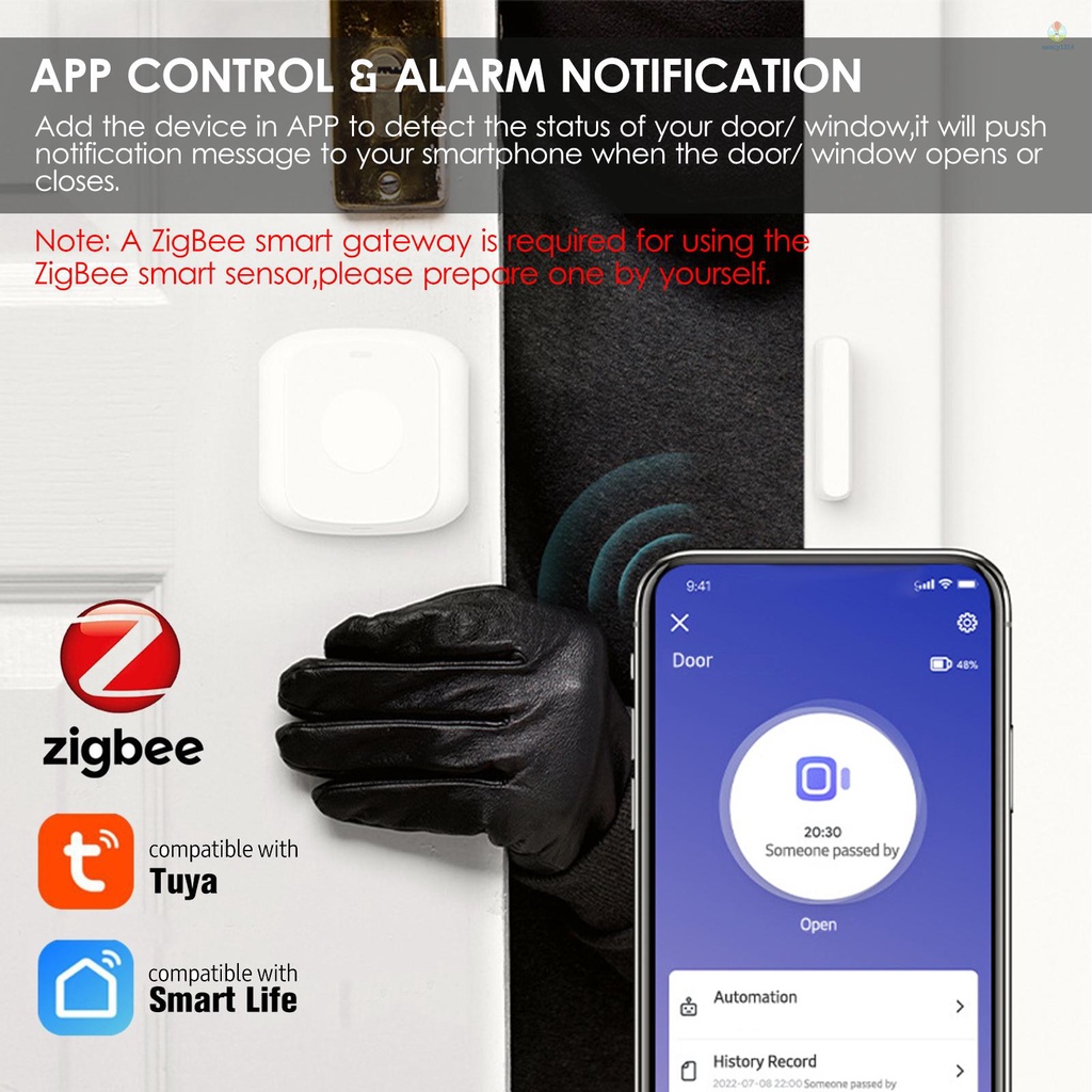 Hệ Thống Báo Động Mở Cửa Sổ Thông Minh Kết Nối Wifi Điều Khiển Từ Xa