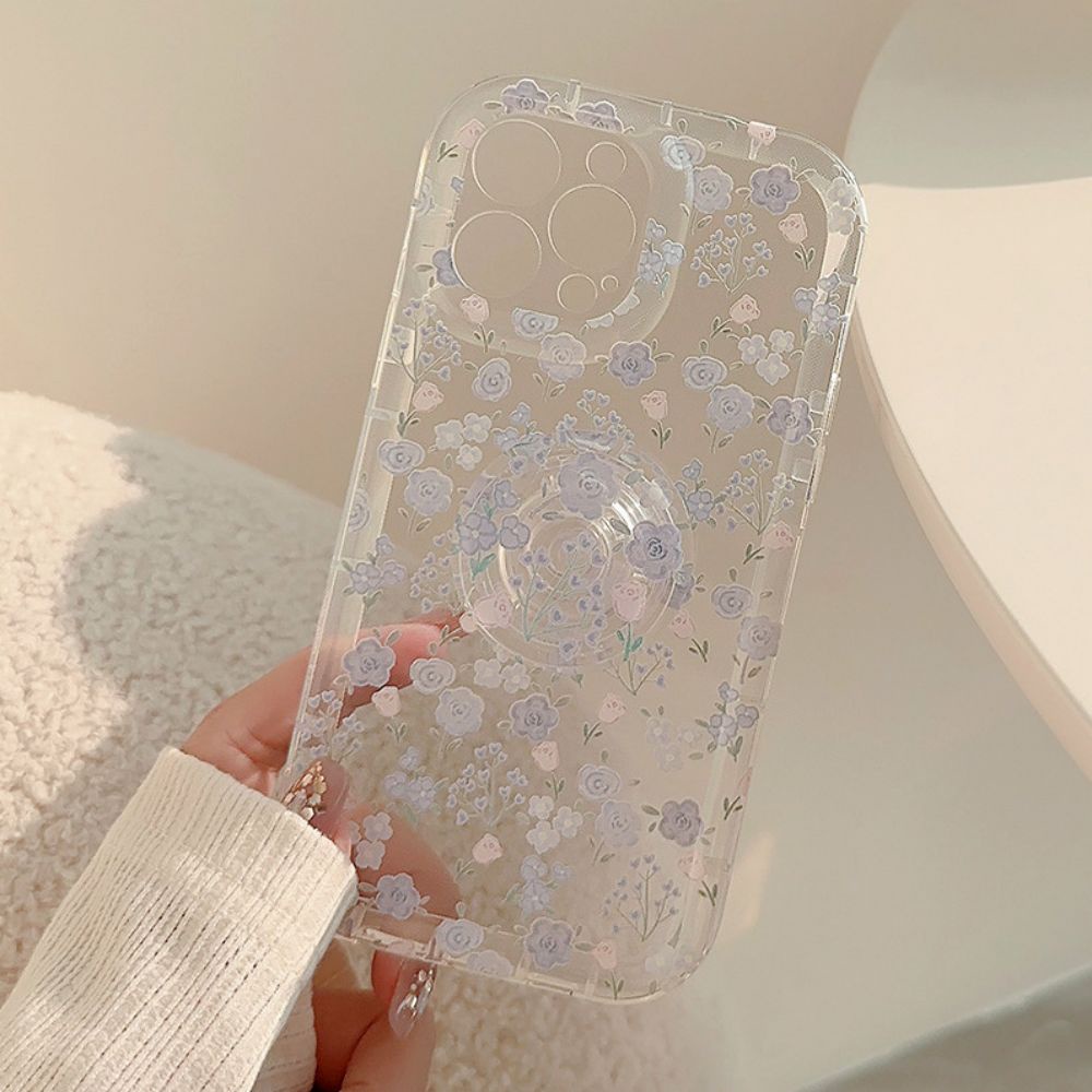 Ốp Điện Thoại TPU Mềm Trong Suốt Họa Tiết Hoa Nhỏ Có Túi Khí Chống Rơi Cho IPhone 11 12 13 14 Pro Max