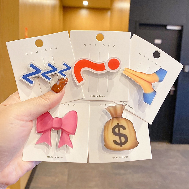 Kẹp Tóc Mái Hình Biểu Tượng Cảm Xúc Dễ Thương