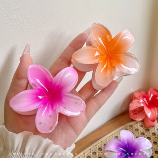 Kẹp Tóc Cá Mập Lớn Bằng Acrylic Màu Sắc Gradient