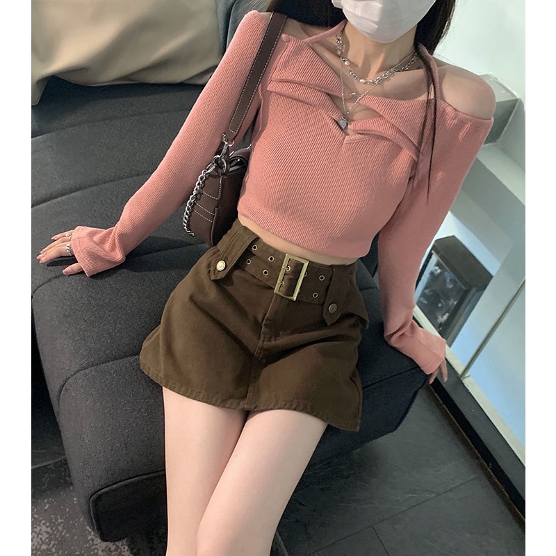 Chân váy Chân váy jean Chân Váy Bò váy nữ Chân Váy Chữ A 2023 New Style AP2301