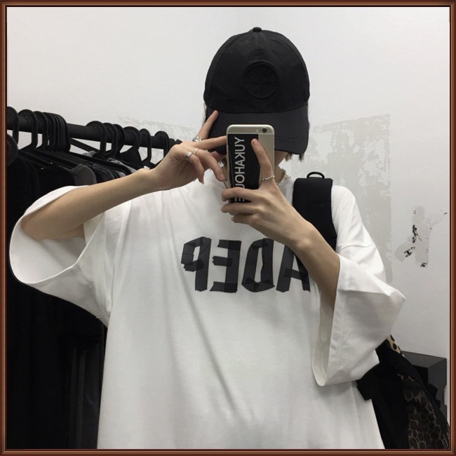 Áo Thun Tay Ngắn Cổ Tròn In Chữ Đơn Giản Thời Trang Cho Nam