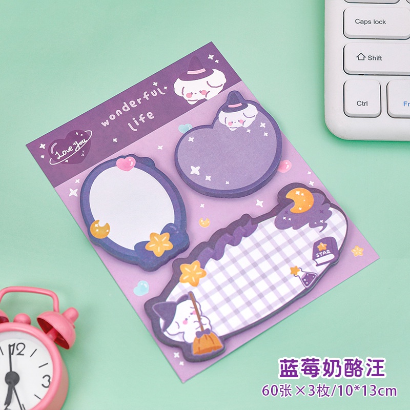 Giấy Dán Ghi Chú Họa Tiết Hoạt Hình Sáng Tạo