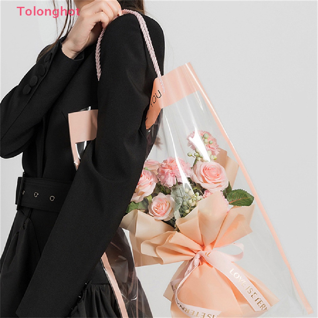 Set 10 Túi Đựng Hoa Trong Suốt Dùng Để Trang Trí