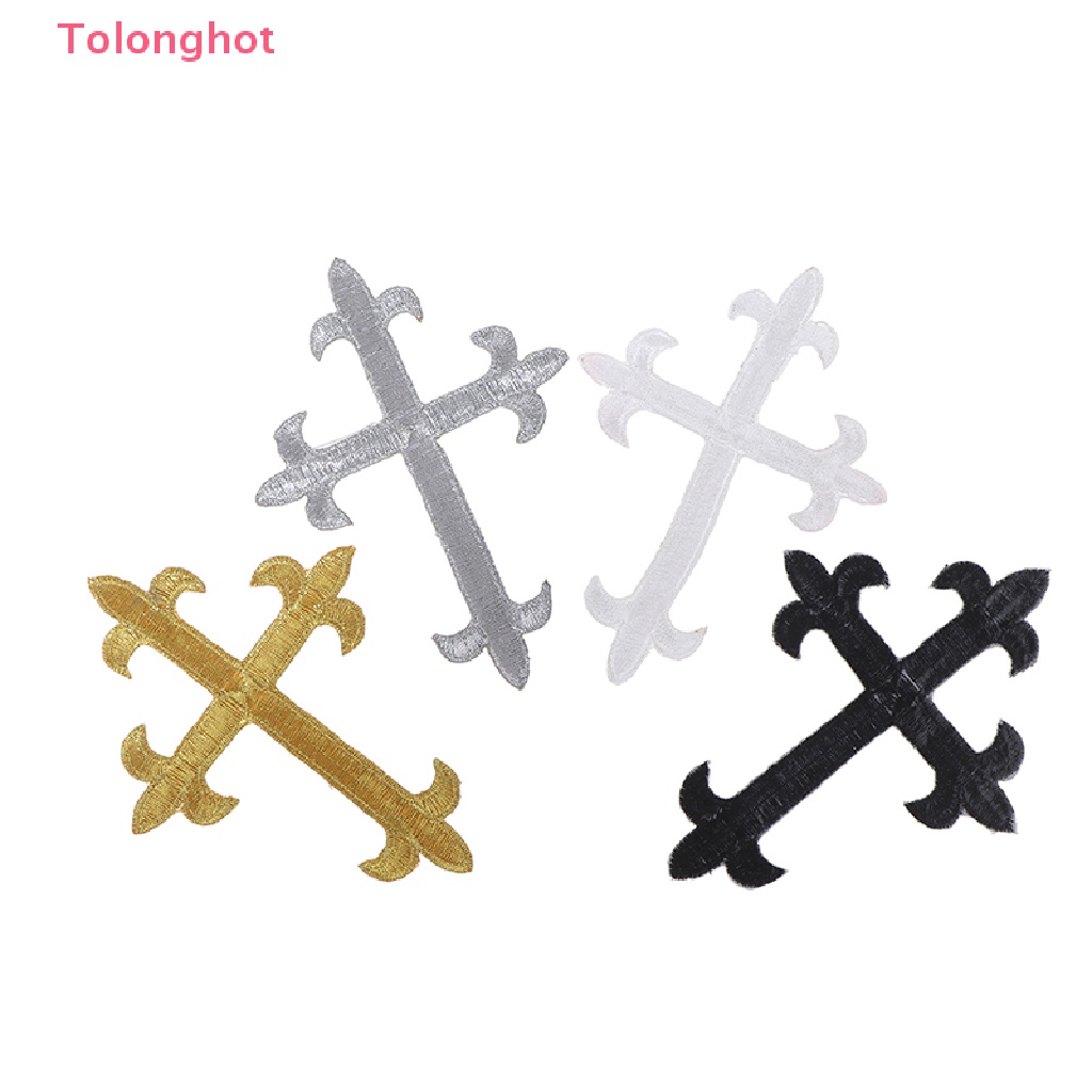 1 Sticker Ủi Thêu Chữ Thập Đẹp Mắt