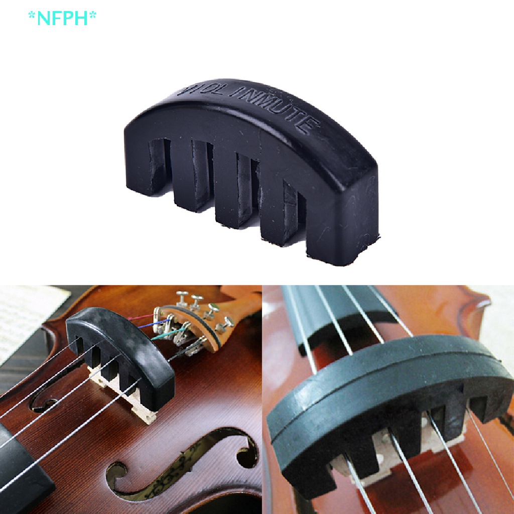 1 Dụng Cụ Luyện Tập Đàn Violin Bằng Cao Su Màu Đen Mới