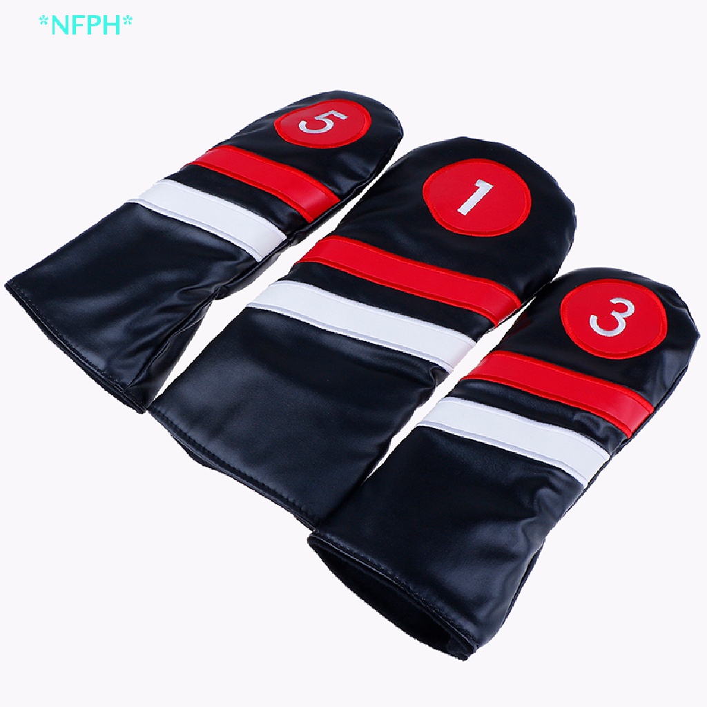 Vỏ Bọc Đầu Gậy Đánh Golf NFPH > Chuyên Dùng #1 #3 #Bao Da PU 5 Đầu Cho Người Lái Xe / Cứu Hộ Fairway Mới