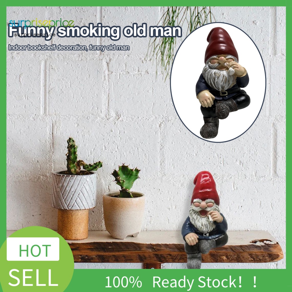 Đồ Trang Trí Để Bàn Hình Ông Già Ngồi Trong SPA