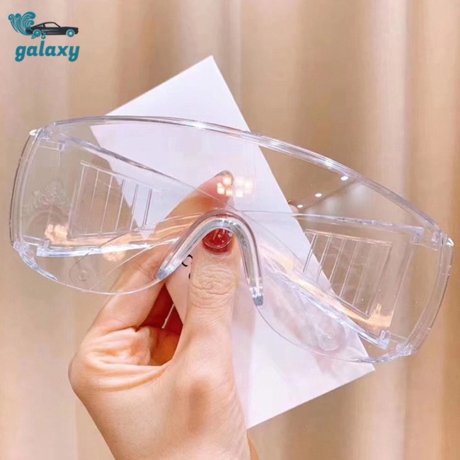 Galaxy Kính Mát Gọng Lớn Trong Suốt Chống Gió / Bụi Bẩn Độ Nét Cao Thời Trang Cho Nam Và Nữ