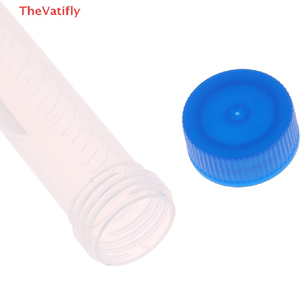 [Thevalifly] Set 100 Ống Nghiệm Trung Tâm 15 ml Mẫu Thử Với Vỏ Vít Nhựa