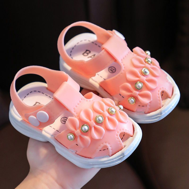 Giày Sandal Đế Mềm Chống Trượt Thời Trang Mùa Hè Cho Bé Gái 0-3 Tuổi