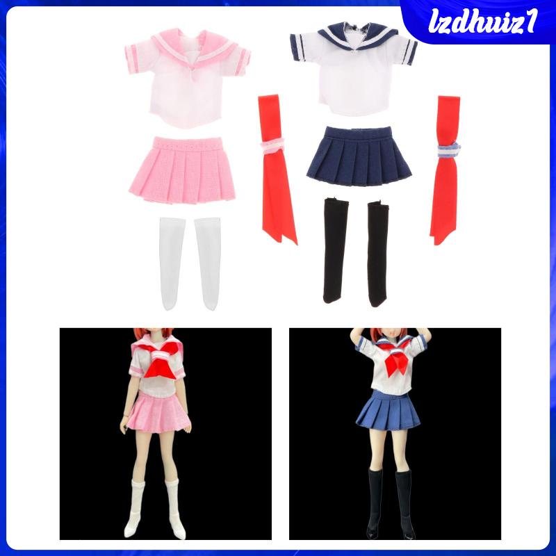 Mô Hình Nhân Vật Nữ Mặc Đồng Phục Nữ Sinh Màu Hồng Tỉ Lệ 1 / 12 6 &quot;