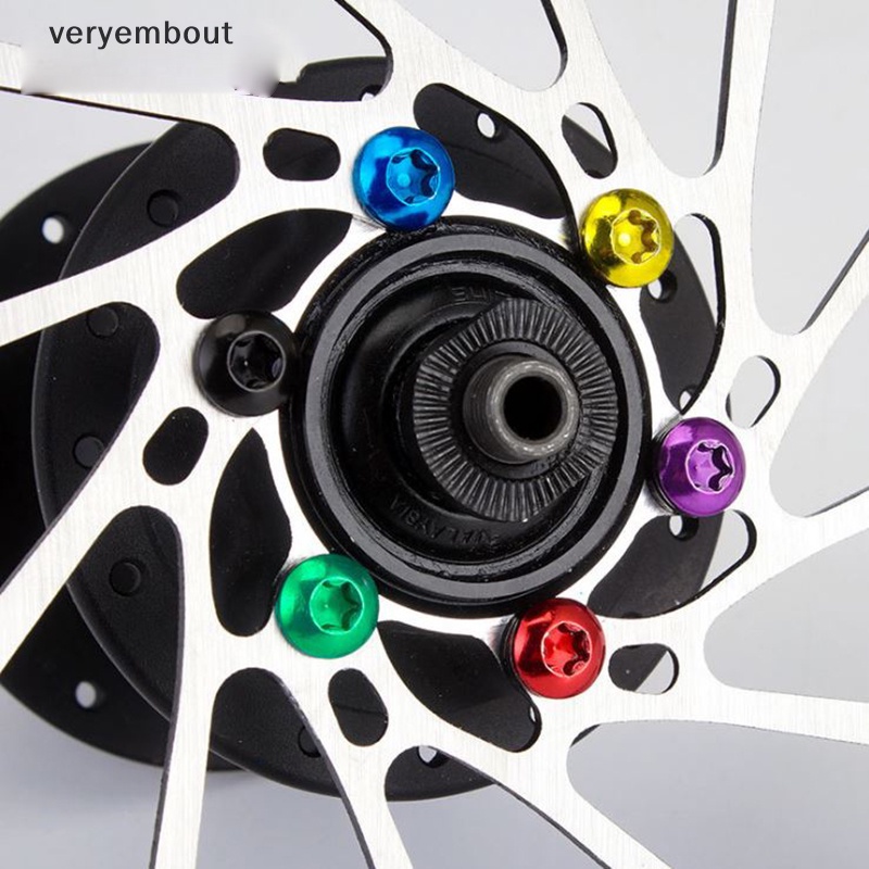 Bộ 12 Ốc Vít T25 M5 * 10 n Bằng Thép Gắn Đĩa Phanh Xe Đạp Leo Núi