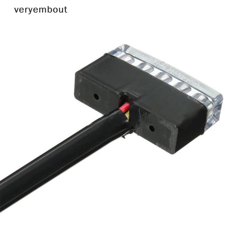 Đèn Phanh 5 Bóng LED Mini 12V Ánh Sáng Đỏ Gắn Đuôi Xe Mô Tô