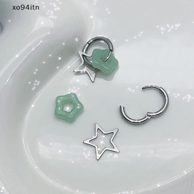 Bông Tai tn Y2k Hình Ngôi Sao Năm Mới Phong Cách Gothic Punk Thời Trang Cho Nữ Y2k