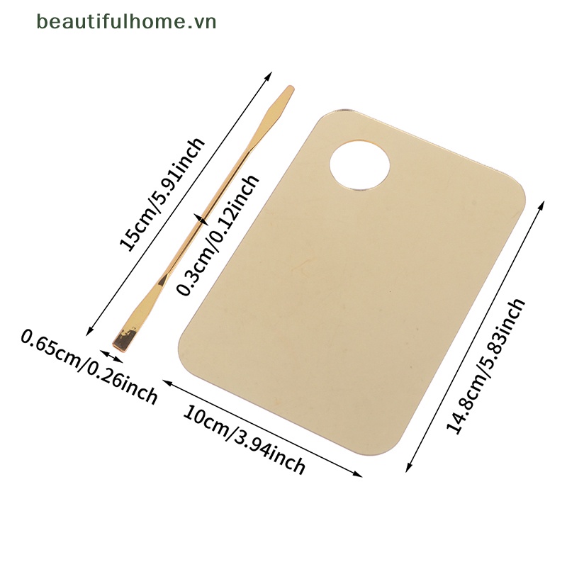 Bảng Trộn Màu Đánh Bóng Móng Tay Bằng Thép Không Gỉ