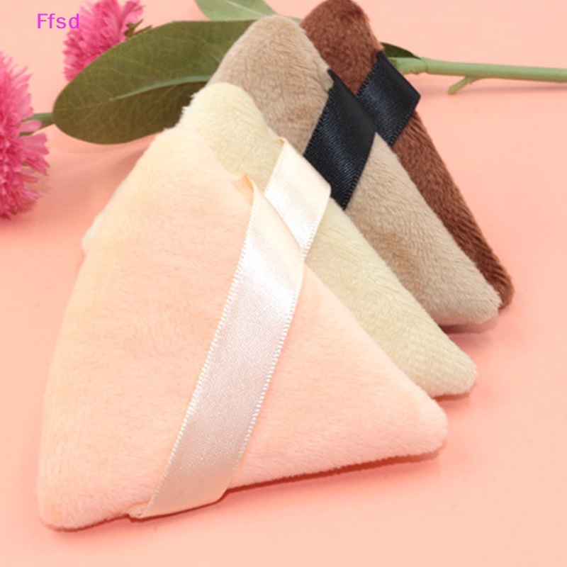 Set 2 Mút Trang Điểm Mini Hình Tam Giác Bằng Cotton Tiện Lợi
