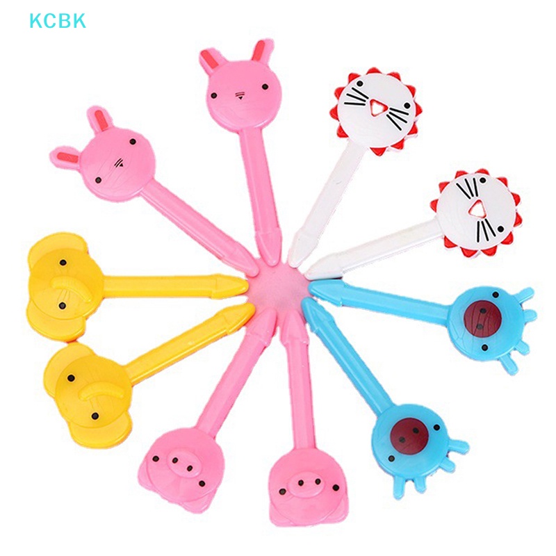 Bộ 10 Nĩa Ghim Trái Cây Hình Động Vật Xinh Xắn