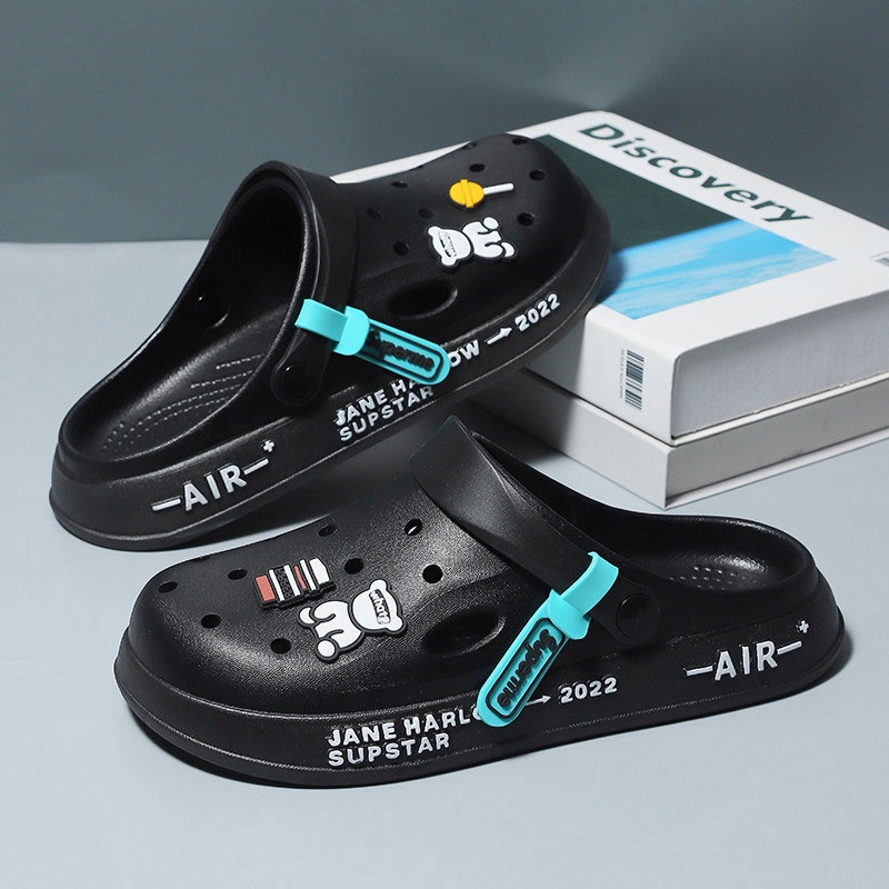 Dép Sandal Thoải Mái Thoáng Khí Chống Trượt Họa Tiết Hoạt Hình Phong Cách Hàn Quốc Cho Nữ