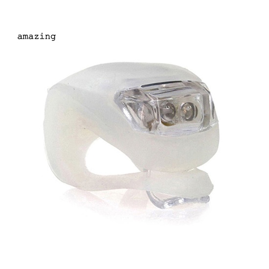 1 Bộ Đèn LED Silicone 3 Chế Độ Sáng Cho Xe Đạp Leo Núi / Phía Trước / Sau
