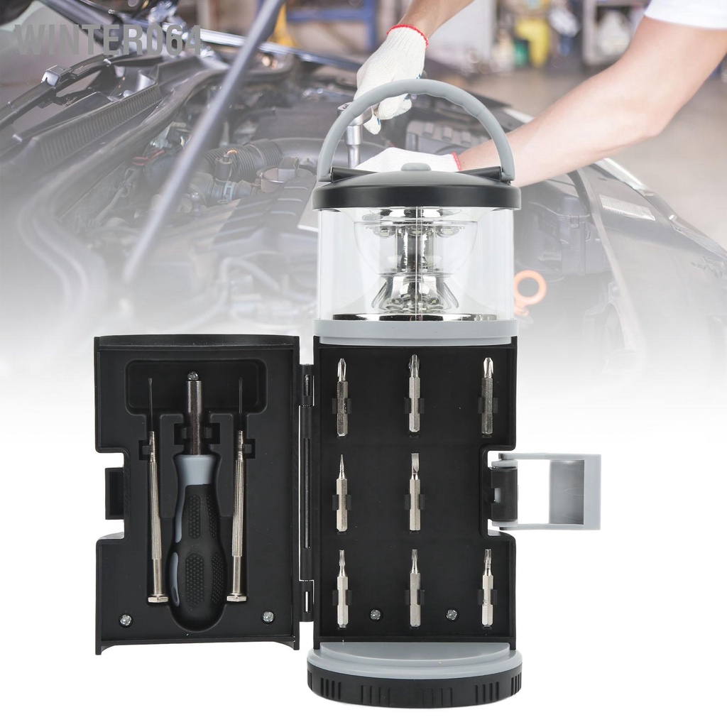 Winter064 Đèn Lồng Cắm Trại LED Nhẹ Chống Thấm Nước Bộ Dụng Cụ Đa Năng Đơn Giản Có Tay Cầm Cho Ngoài Trời