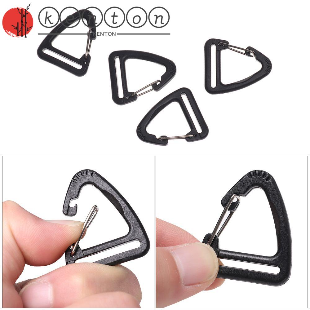 Set 5 Móc Khóa Dây Đai Balo Bằng Nhựa Màu Đen Siêu Bền Tiện Dụng