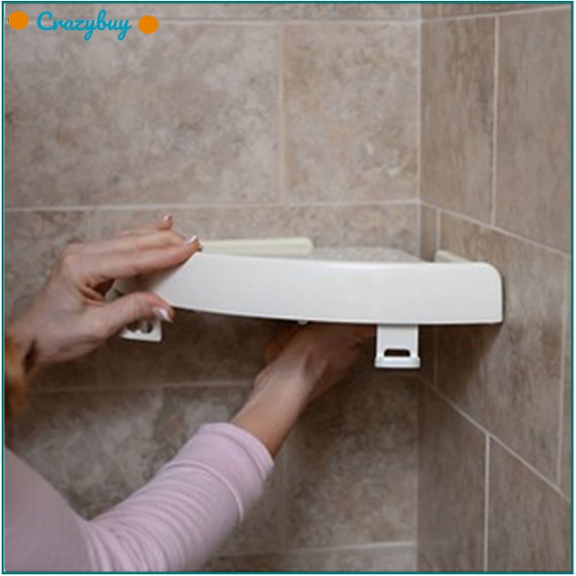 Cr Kệ Đựng Đồ Hình Tam Giác Có Móc Gắn Góc Tường Nhà Tắm Tiện Dụng