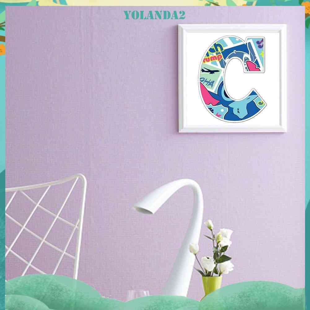 Tranh Đính Đá Kim Cương Toàn Bộ 5D DIY Hình Chữ Cái