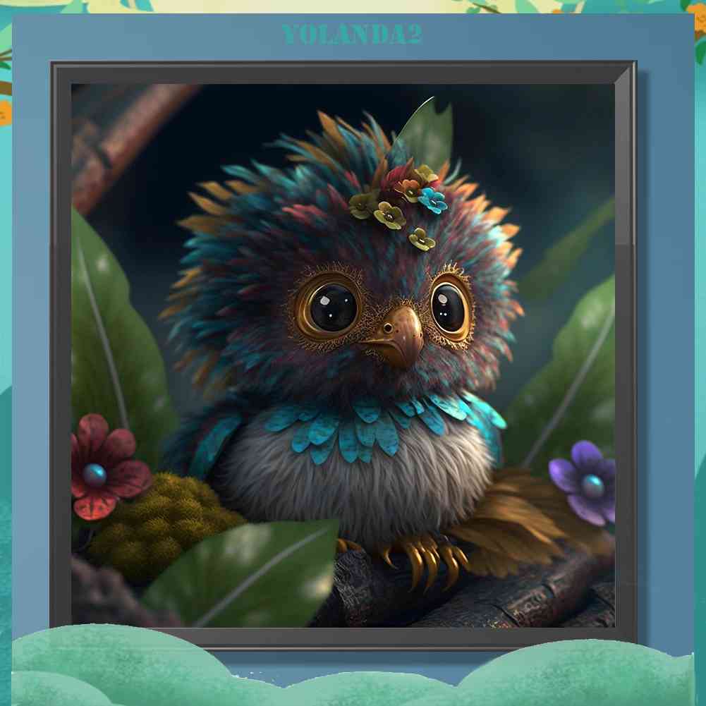 Tranh Đính Đá Kim Cương Toàn Bộ 5D DIY Hình Vẽ Con Cú