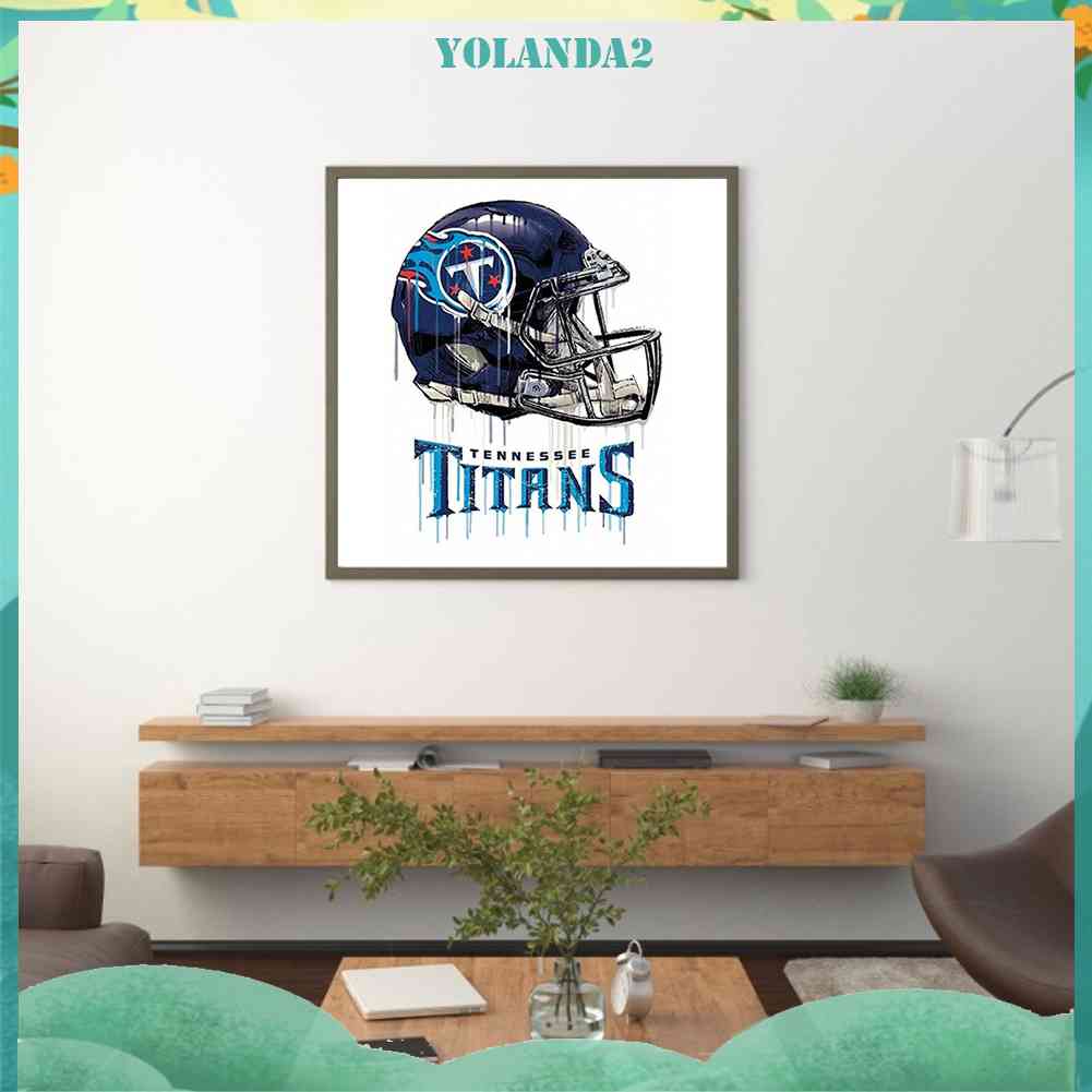 Tranh Đính Đá Kim Cương Toàn Bộ 5D DIY Hình Tennessee Titans