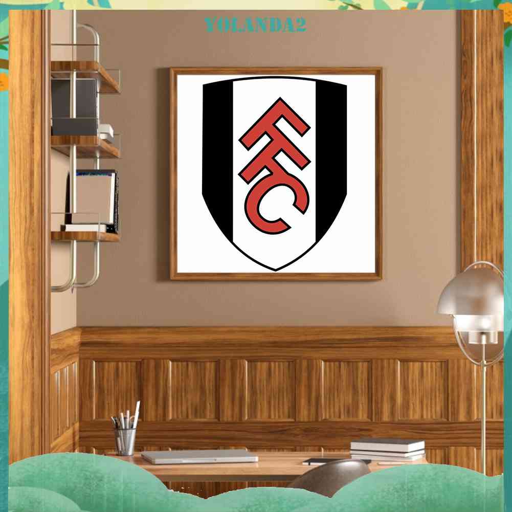 Tranh Đính Đá Kim Cương Toàn Bộ 5D DIY Hình Fulham Fc Bộ Dụng Cụ Trang Trí Nhà Cửa Nghệ Thuật