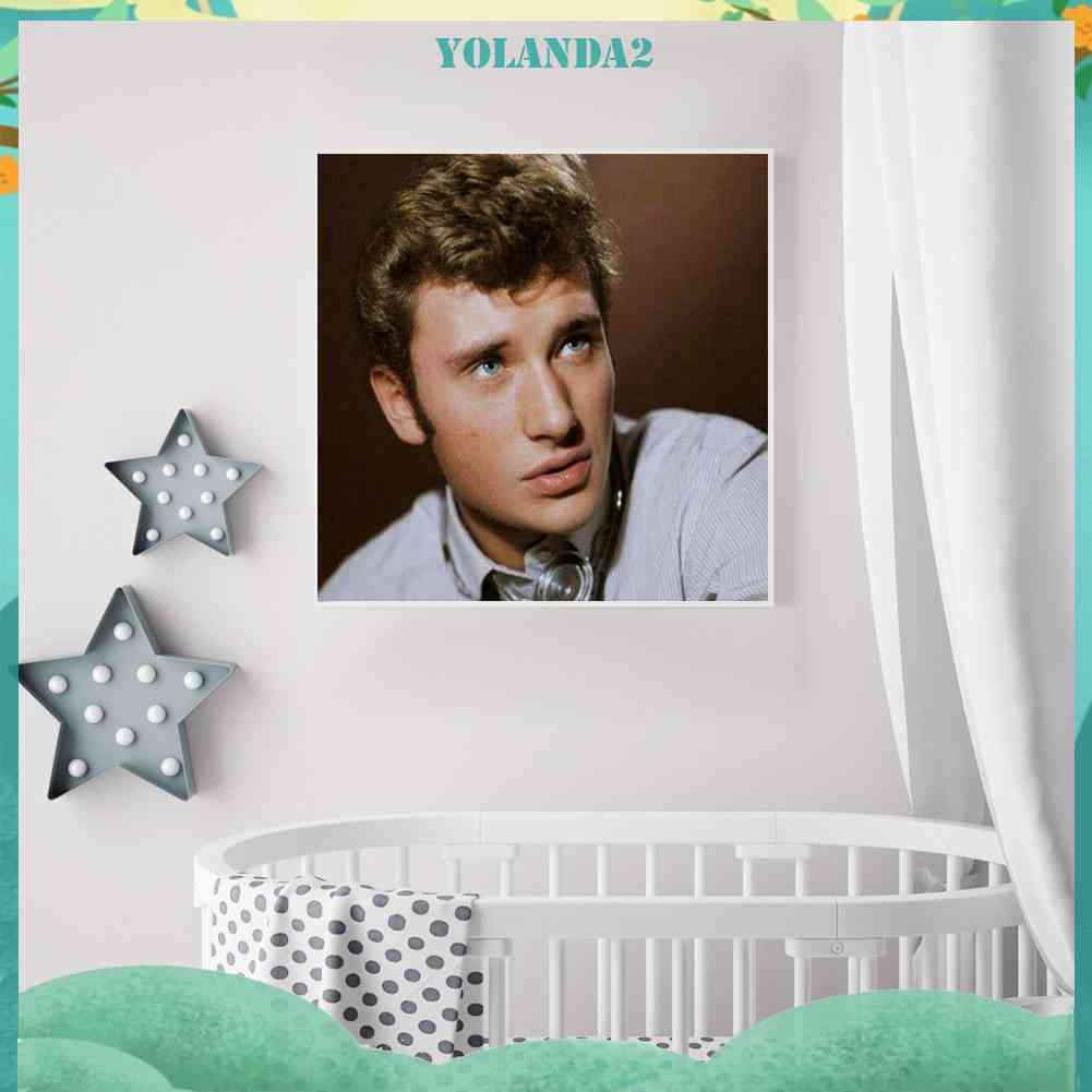 Tranh Đính Đá Kim Cương Toàn Bộ 5D DIY Hình Johnny Aliday