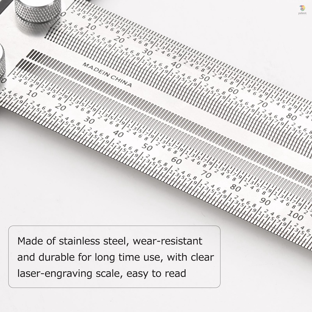 Thước Đo Góc Vuông / Cân Bằng Thép Không Gỉ Độ Chính Xác Cao Đa Năng