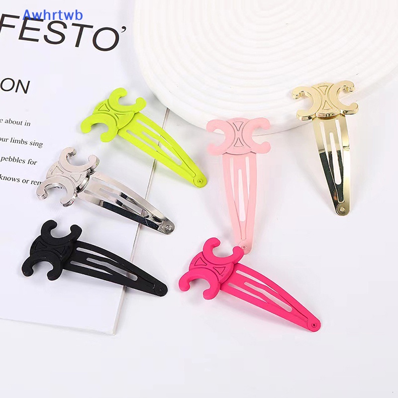 Kẹp Tóc Kim Loại Màu Vàng 8cm Phong Cách Hàn Quốc Cho Nữ Mới