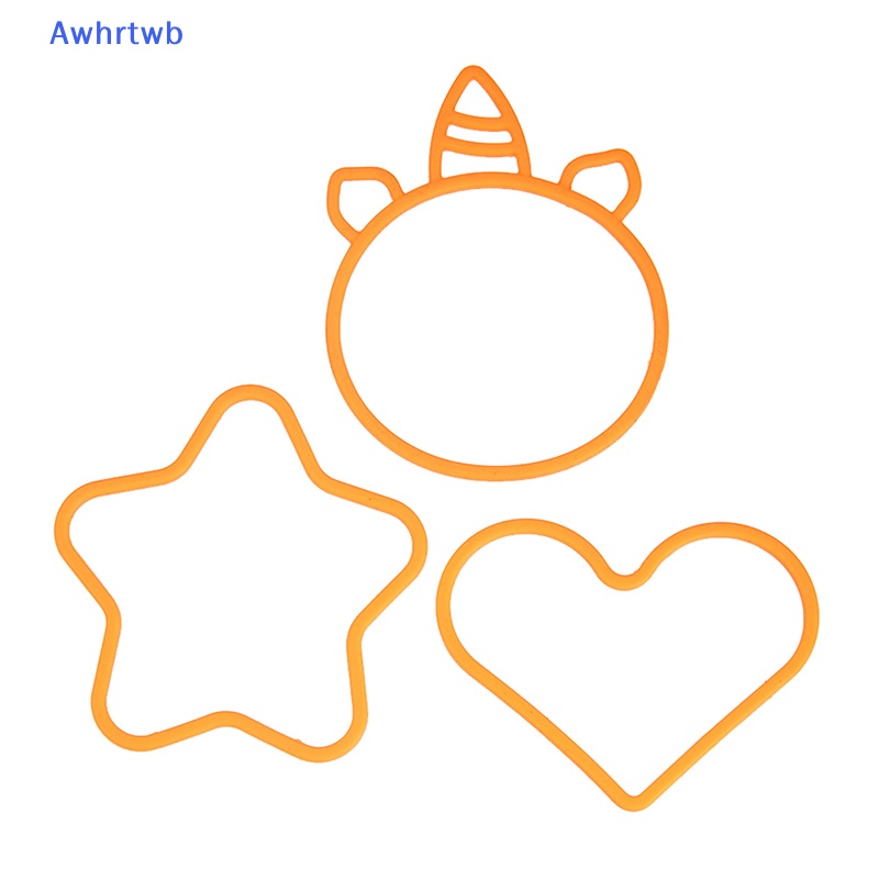 Set 3 Vòng Tay Silicon Màu Kẹo Họa Tiết Trái Tim Ngôi Sao Trang Trí Tiệc Cho Bé Mới