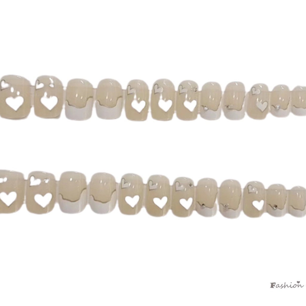 Bộ Móng Tay Giả Màu Hồng Phong Cách Công Chúa Xinh Xắn