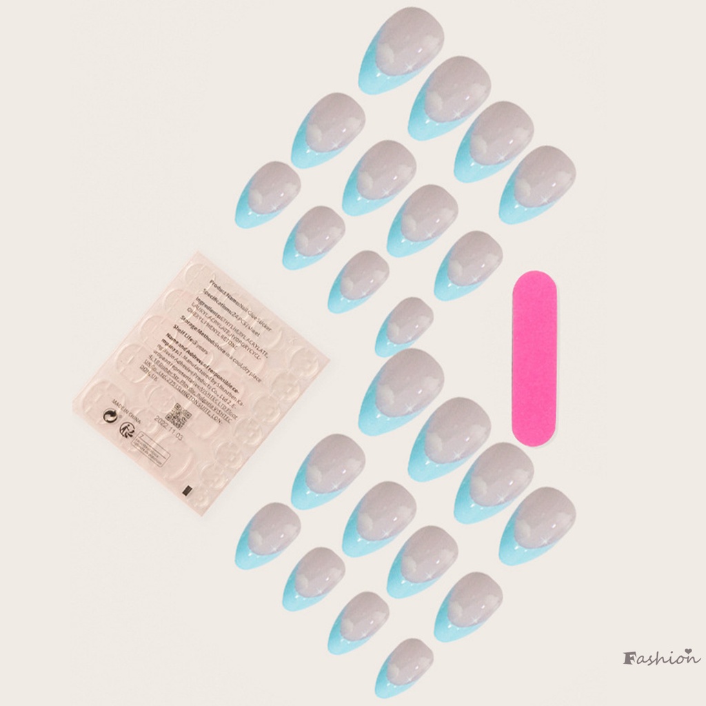 Bộ Móng Tay Giả Che Phủ Toàn Diện Thoải Mái Họa Tiết Đám Mây