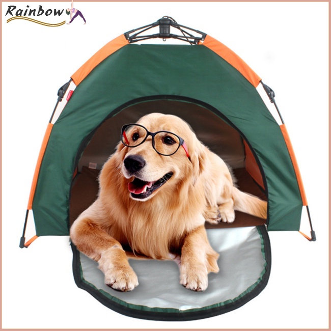Lều Chống Mưa Nắng Có Dây Kéo Cỡ Lớn Thoải Mái Cho Thú Cưng