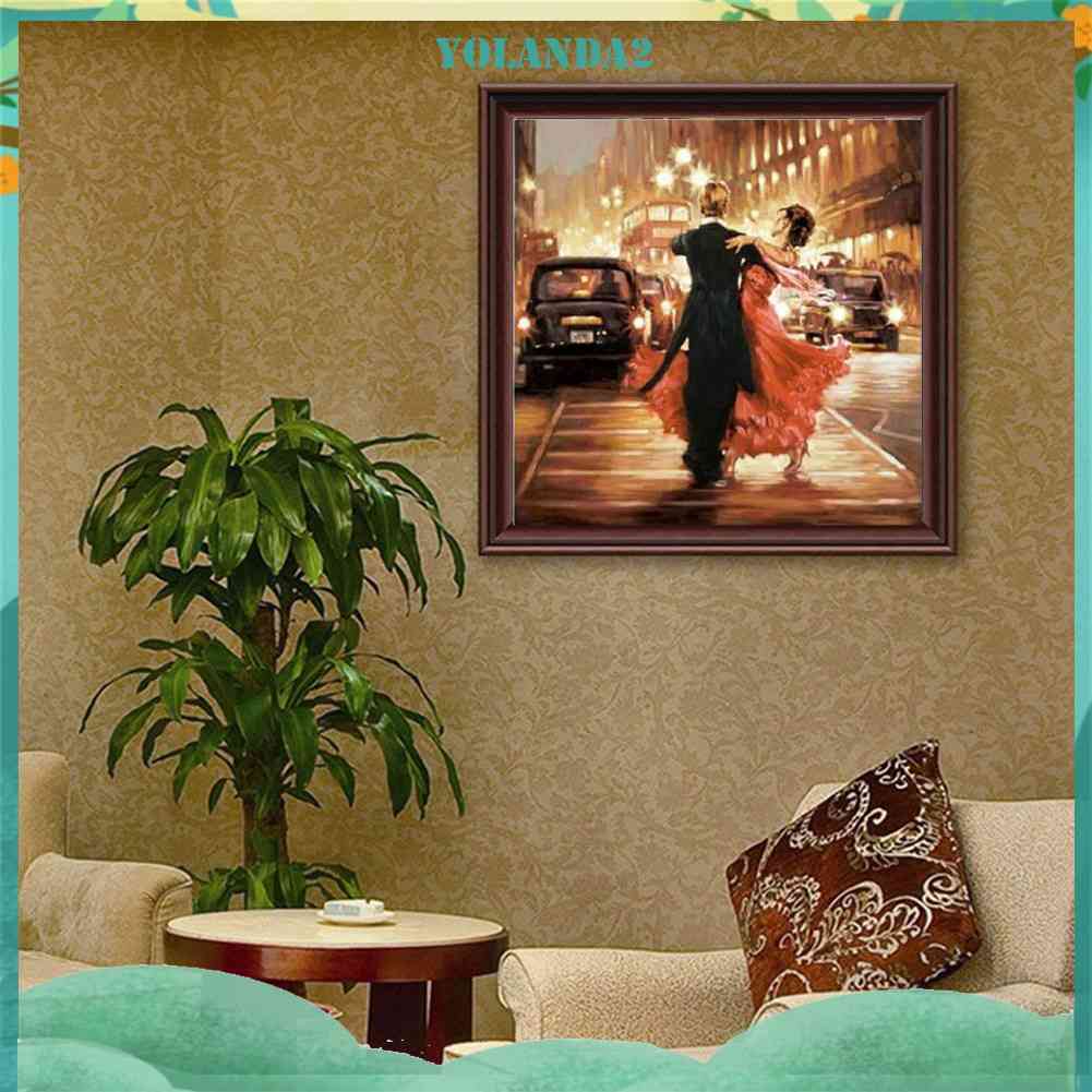 Tranh Đính Đá Kim Cương Toàn Bộ 5D DIY Hình Vẽ Đôi Tình Nhân