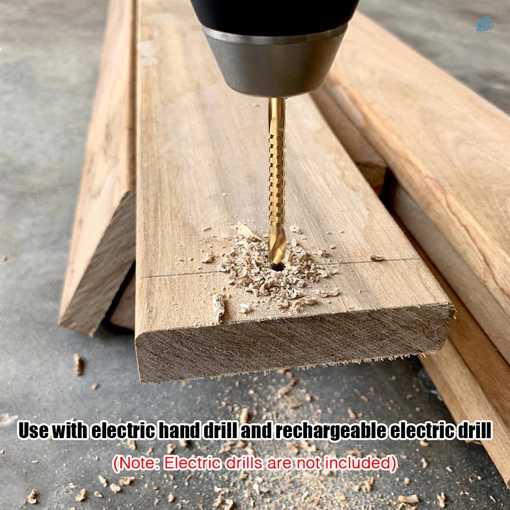 Bộ 6 Mũi Khoan Bước Xoắn Ốc HSS Bằng Thép Không Gỉ Dùng Khoan Gỗ / Kim Loại s2mwvn