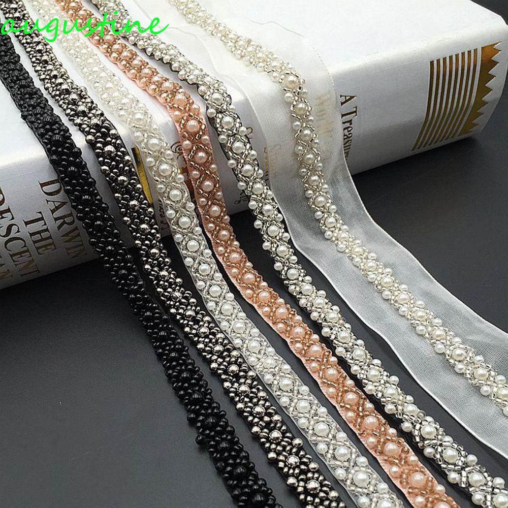 AUGUSTINE Ribbon Craft Handmade DIY Sewing Accessories Bridal Applique Beaded