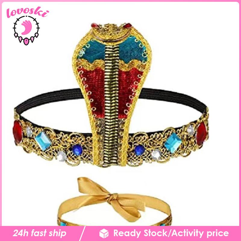 Set 3 Băng Đô Cài Tóc Hình Rắn Đính Hạt Dùng Hóa Trang