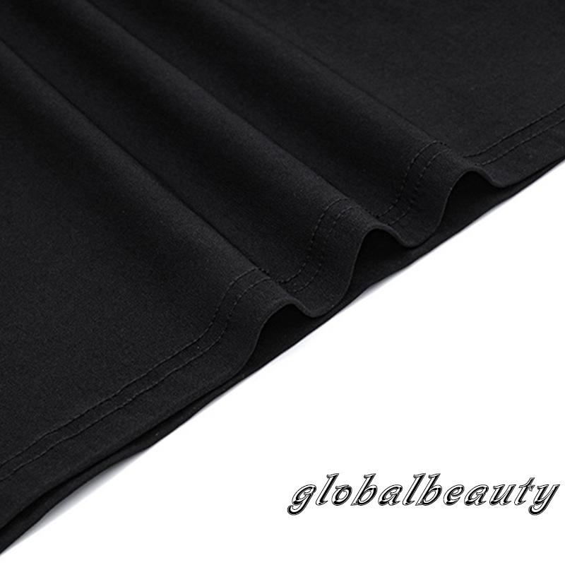 Đầm Ngắn Không Tay Cổ Chữ V Sâu Hở Lưng Màu Đen Thời Trang Mùa Hè Cho Nữ