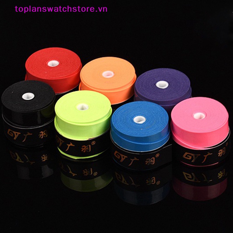 Set 10 Băng Quấn Tay Cầm Vợt Tennis Chất Liệu PU Chống Trượt Thấm Hút Mồ Hôi