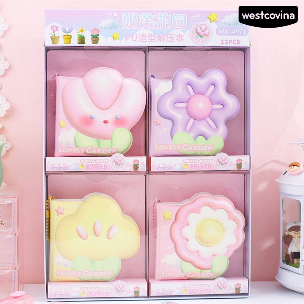 [COD]♪Bộ 4 Sổ Tay Không Dính Họa Tiết Hoạt Hình Dễ Thương