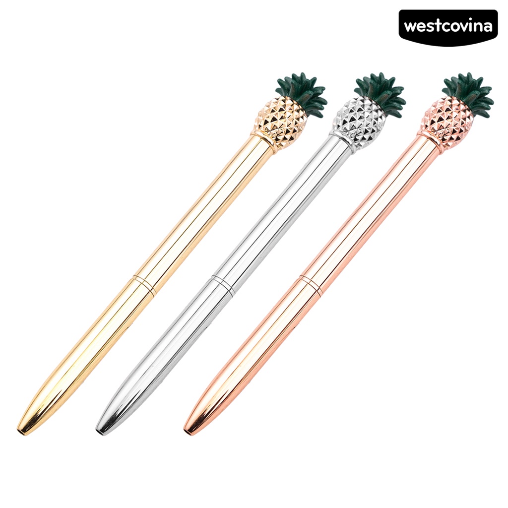 [COD]♪Bút Bi Vỏ Kim Loại Chống Trượt Dễ Thương