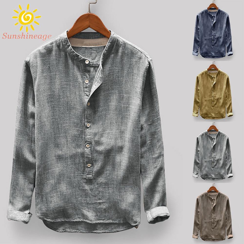 Áo Sơmi DàI Tay Cổ Bẻ ThờI Trang Cho Nam